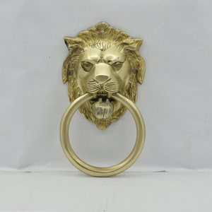 Hand Carved Brass Door Knocker Antique Door Knocker Lion Door knocker Eagle door Knocker Royal Vintage Door knocker Antique Hardware