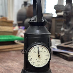 Antique Vintage Lantern Clock - A Timeless Collectible, Antique Clock, Upcycled Clock,