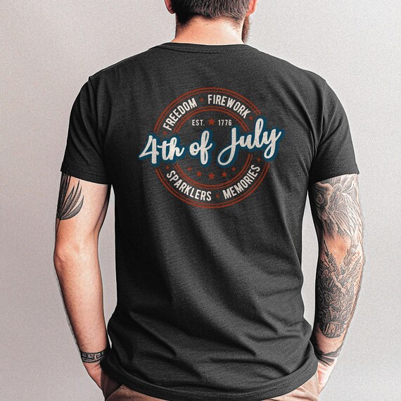 4th of July T-Shirt, USA 1776 Tee, Independence Day Shirt, USA Graphic Tee, Red White And Blue, America Tee, Patriotic Shirt