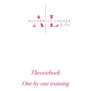 One by one theory book, the ultimate manual to start applying eyelash extensions. This book trains you to top sales!
