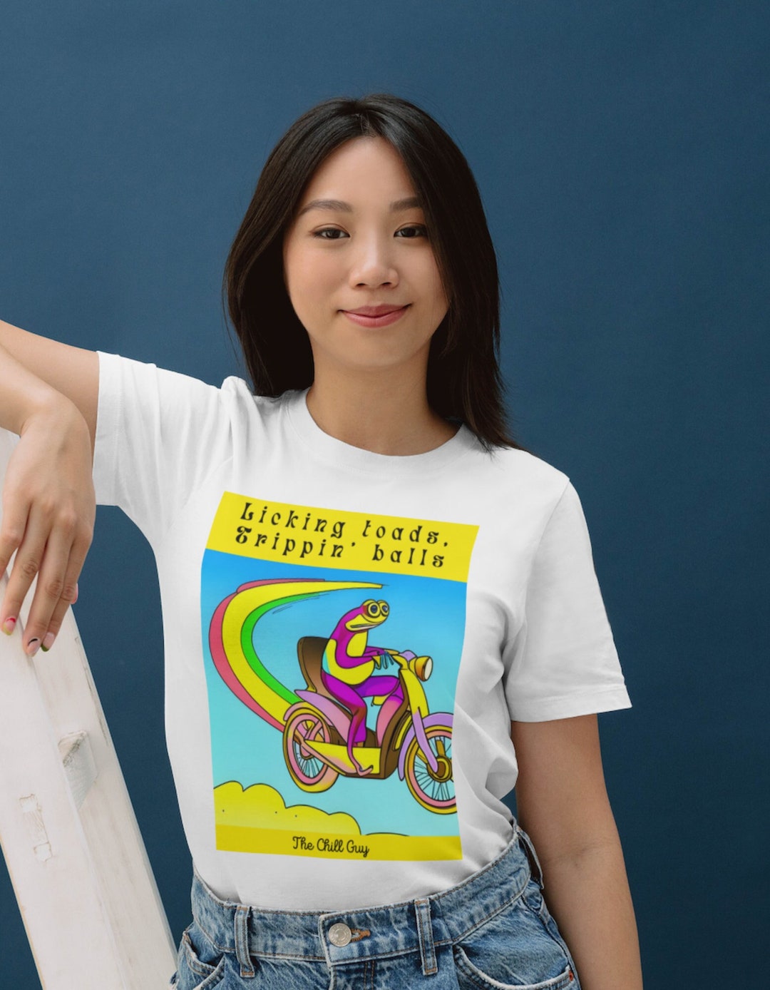 Licking Toads Tripping Balls. Frog Driving a Motorbike - Etsy