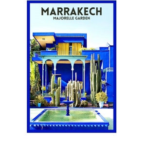 Marrakech Majorelle Travel Poster