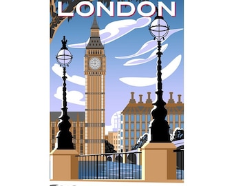London travel poster