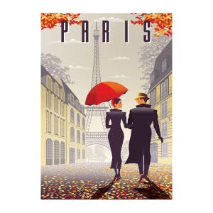 Paris travel poster