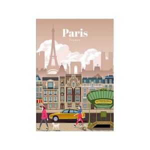 Paris travel poster