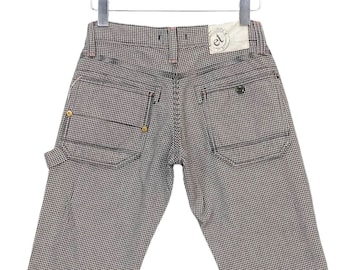 Et Boite Pants Size 28 W28xL29 Et Boite by Blueway Carpenter Denim Houndstooth Jeans Japanese Hickory Workwear Baker Made in Japan