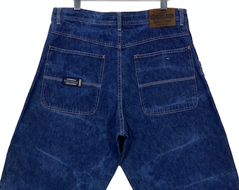 パンツ PELLE PELLE/JEANS CO BLACK CARPENTER PELLE PELLE VINTAGE DENIM RAP HIP HOP BAGGY SKATE CARPENTER
