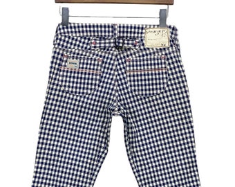 Vintage Betty Smith Checkered Pants: Japanese Workwear, Size 26