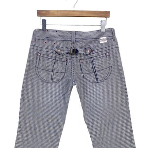 Cepo Pants Size 28 W28xL31.5 Cepo Checkered Pants Japanese American Workwear Buckled Back Straight Leg Pants
