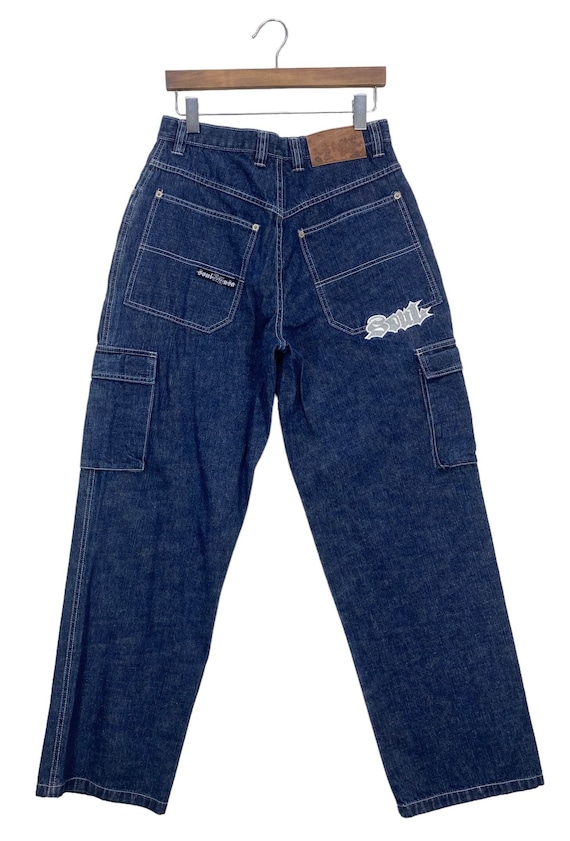 La Soul Carpenter Pants Baggy Pants Embroided Logo Jeans