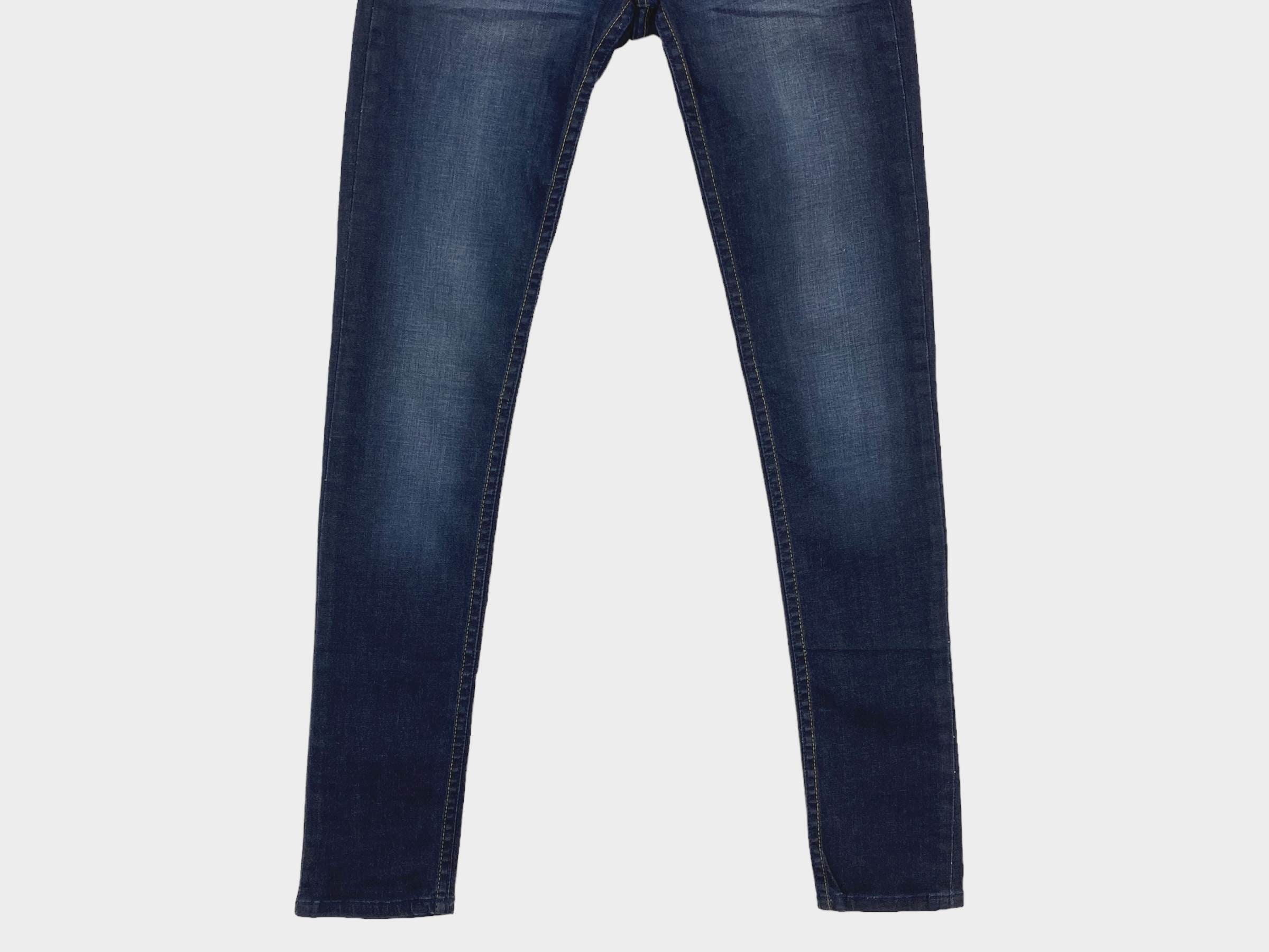 ディーゼル フレア デニム ジーンズ：ダメージ加工 ローライズ、サイズ