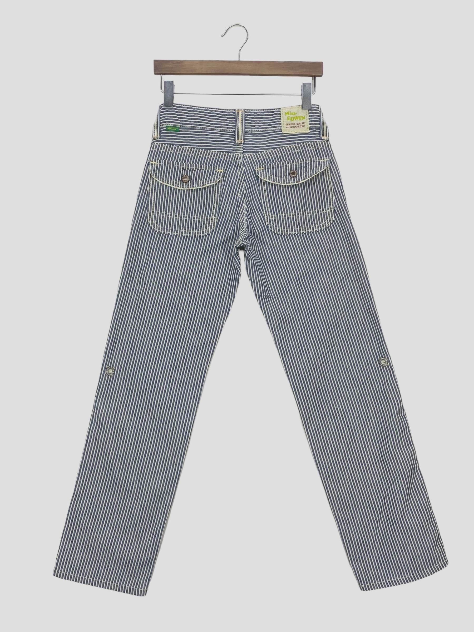 Miss Edwin Jeans Size XS W25xL30.5 Miss Edwin Stripes Denim Hickory Jeans