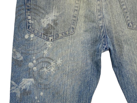 Japanese Brand Jeans Size 35 W35xl29 Koi Printed Brand
