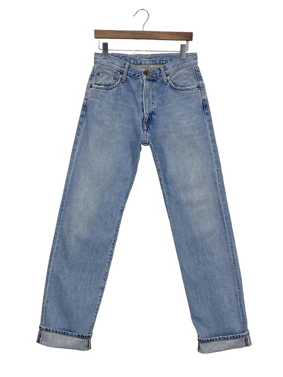 【BAON】Shond Stitch Denim Pants Nava Low Rise Denim Jeans - Blue Denim – Thats So Fetch US