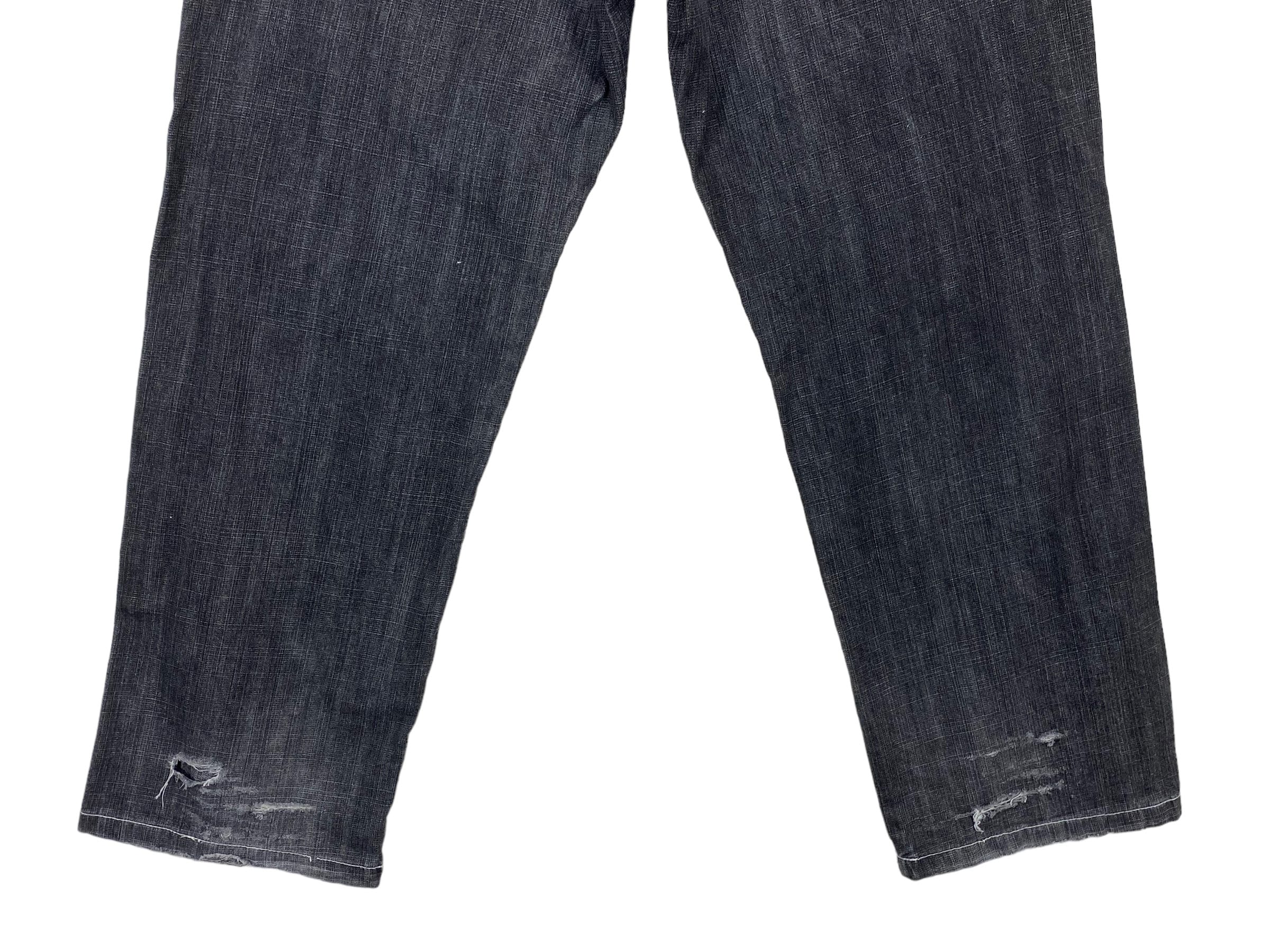 5ive Jungle & Co バギージーンズ：フェードブラックヒップホップ