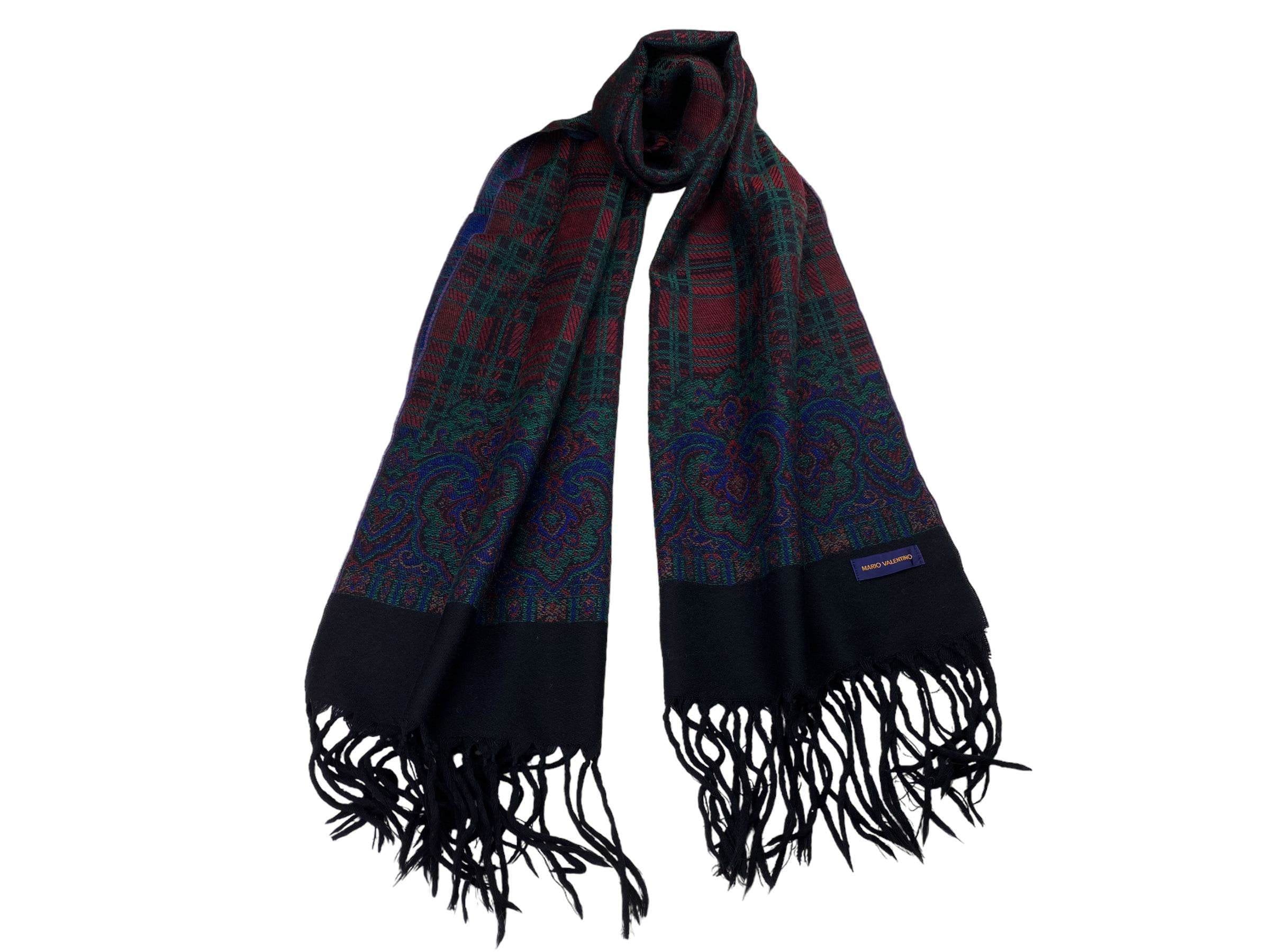 Sciarpa Mario Valentino Sciarpe vintage a quadri in pura lana