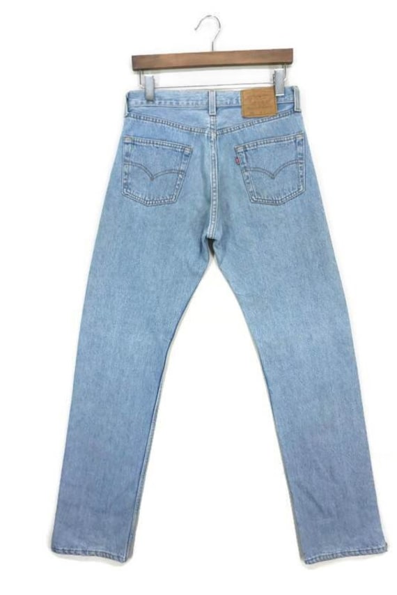 90s Levis 501 最終USA Washed Blue Vintage 90s Levis 501 Light Blue Jeans Size 30 Levis 501