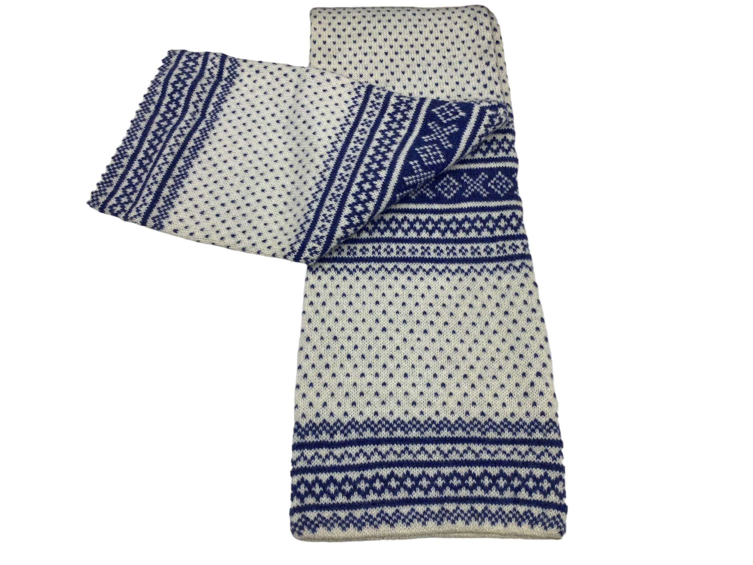 Inverallan Scarf Hand Knitters Pure Wool Vintage Scarves