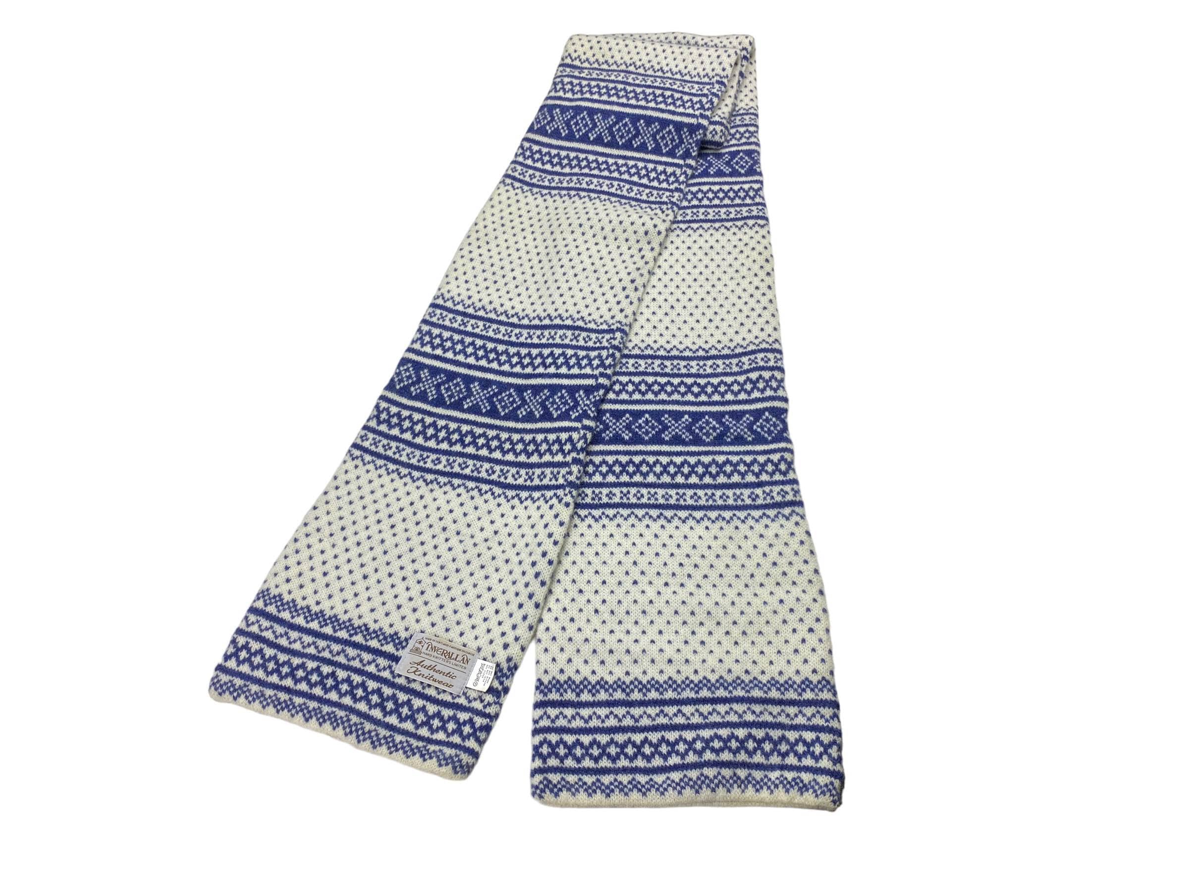 完璧主義 Inverallan Scarf Hand Knitters Pure Wool Vintage Scarves 小物