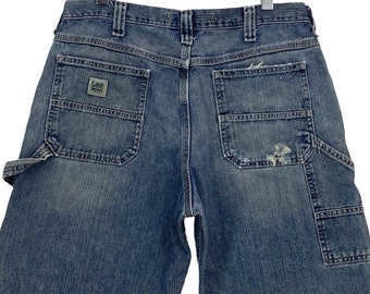 Vintage Lee Carpenter Jeans: Medium Wash Workwear Pants