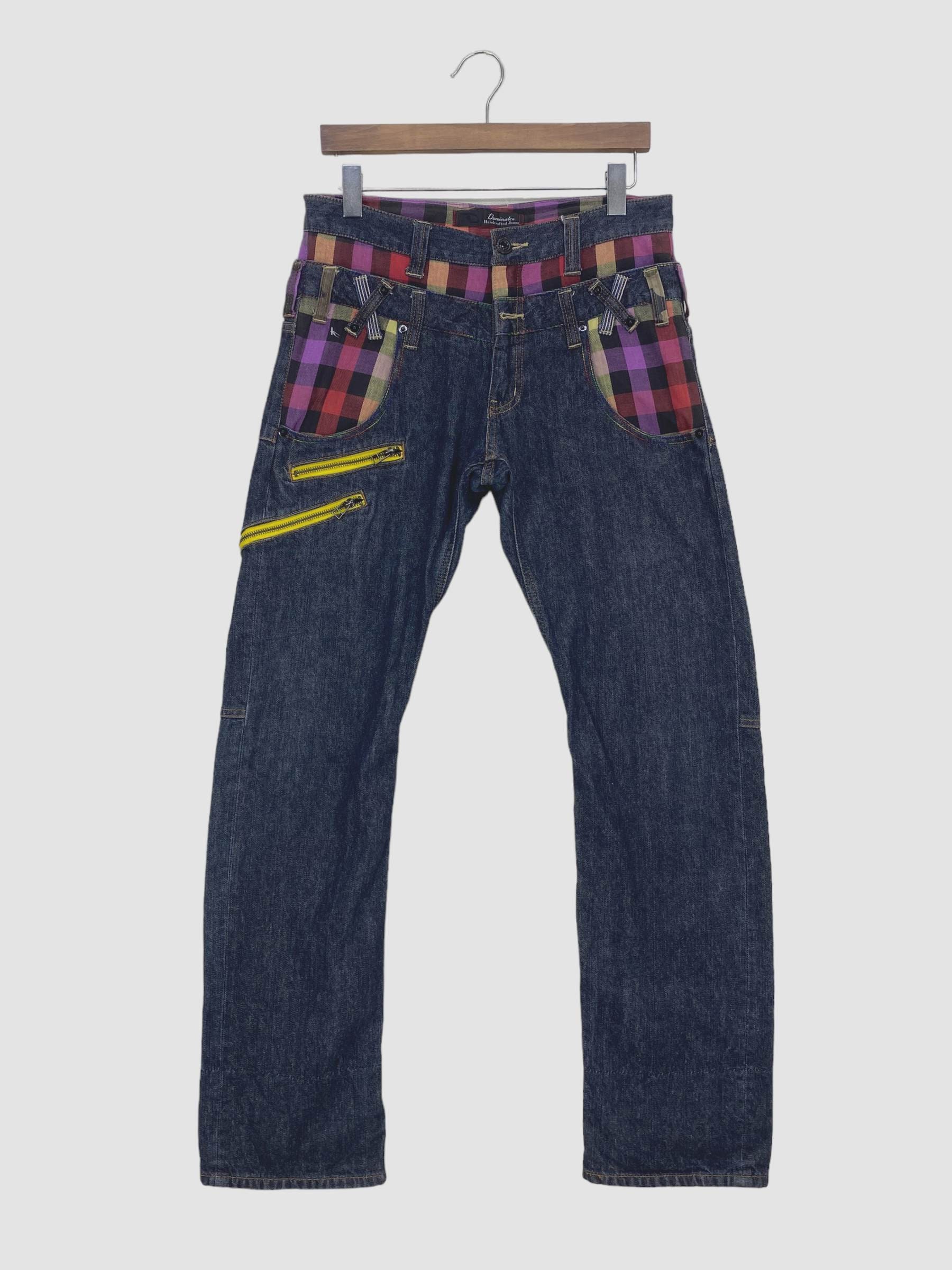 国内で当店のみ DETW - Gothic Flare Patch Denim Pants 25