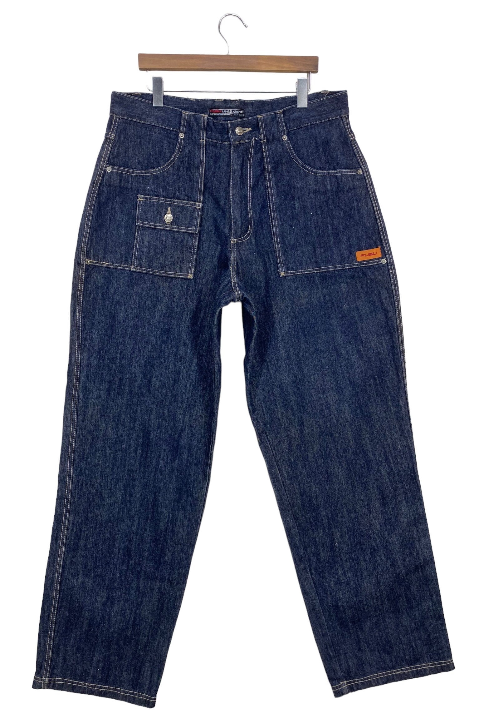 Fubu Jeans Size 36 W36xl34 Fubu Jeans Baker Pocket Baggy Hip Fubu Jeans Size 36 W36xl34 Fubu Jeans Baker Pocket Baggy Hip