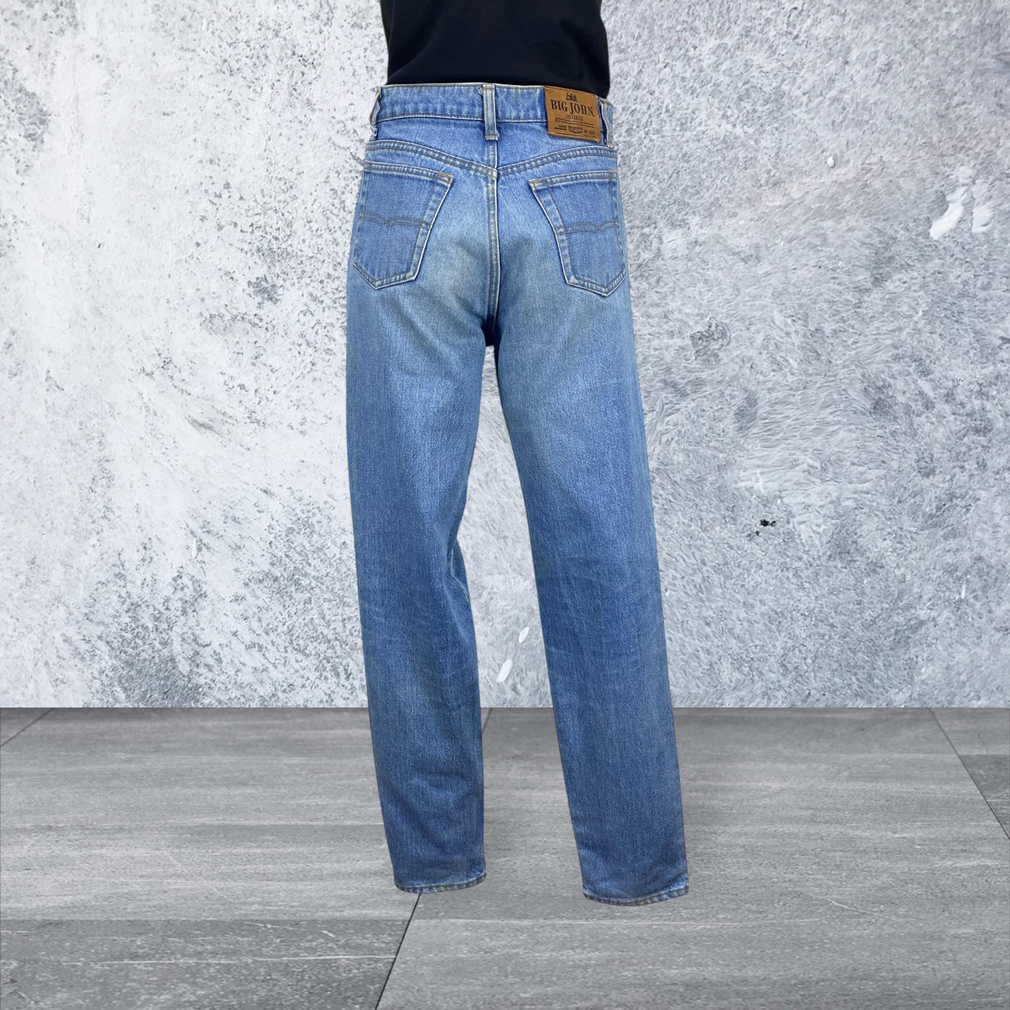 ёра × BIG JOHN flare jeans LIGHT BLUE Vintage Big John Blue Denim Flare Sz 30 Bootcut Jeans - Etsy