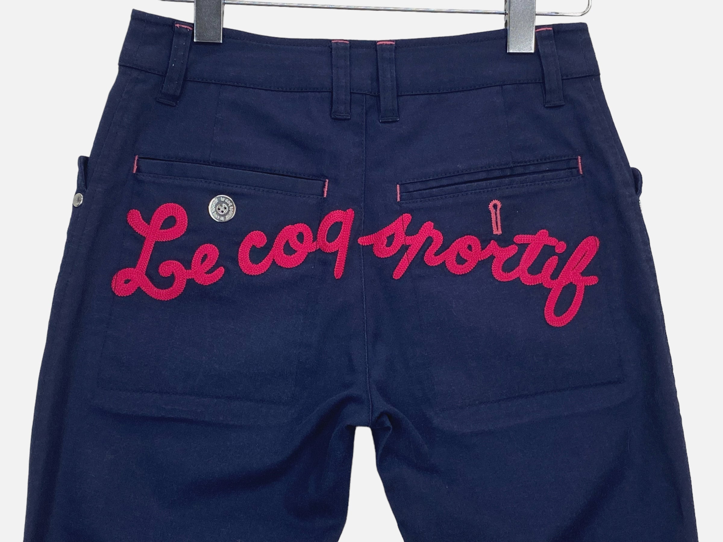 【Le coq sportif】Woven Hybrid PK Round Neck One Piece Crossover-Neck Cut Out One Piece Swimsuit - Meet.Curve