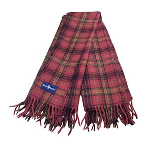 Inverallan Scarf Hand Knitters Pure Wool Vintage Scarves