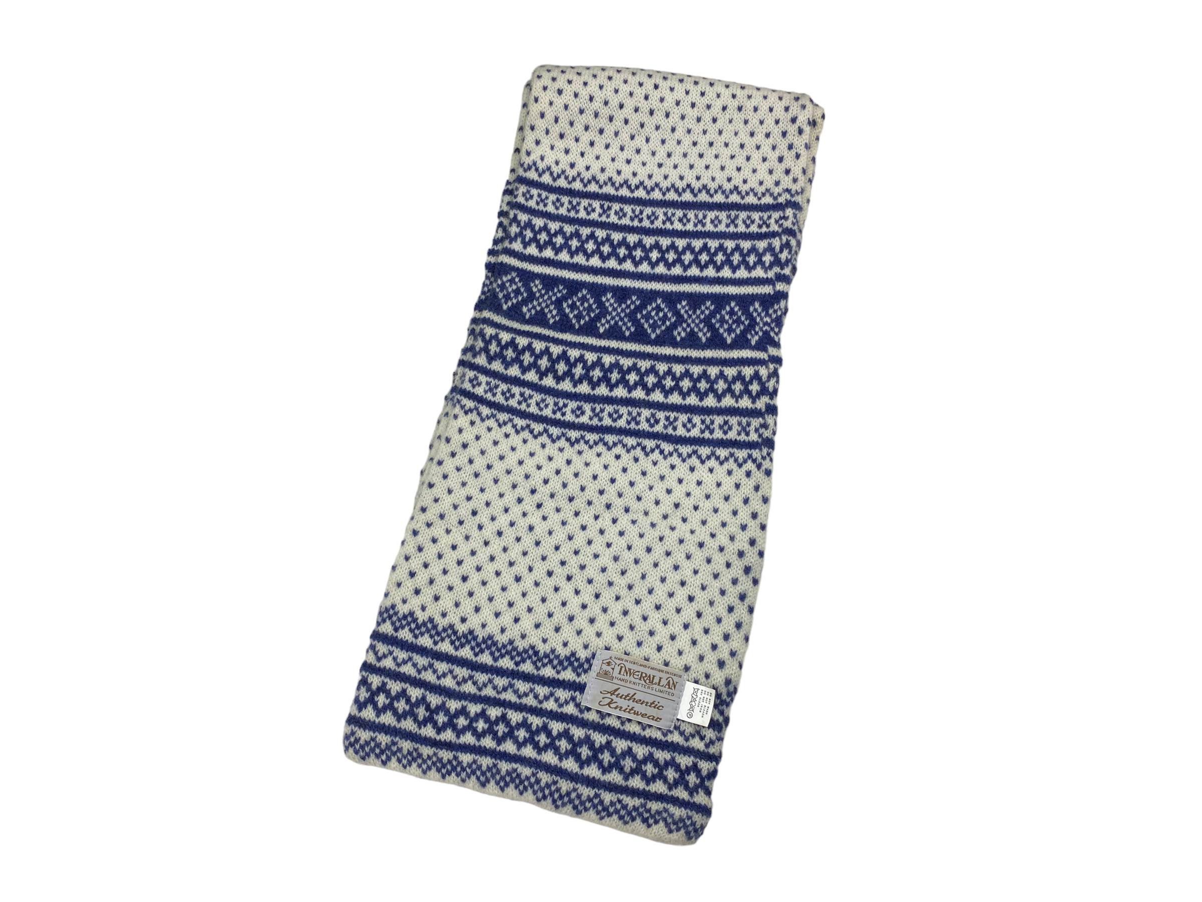 Inverallan Scarf Hand Knitters Pure Wool Vintage Scarves