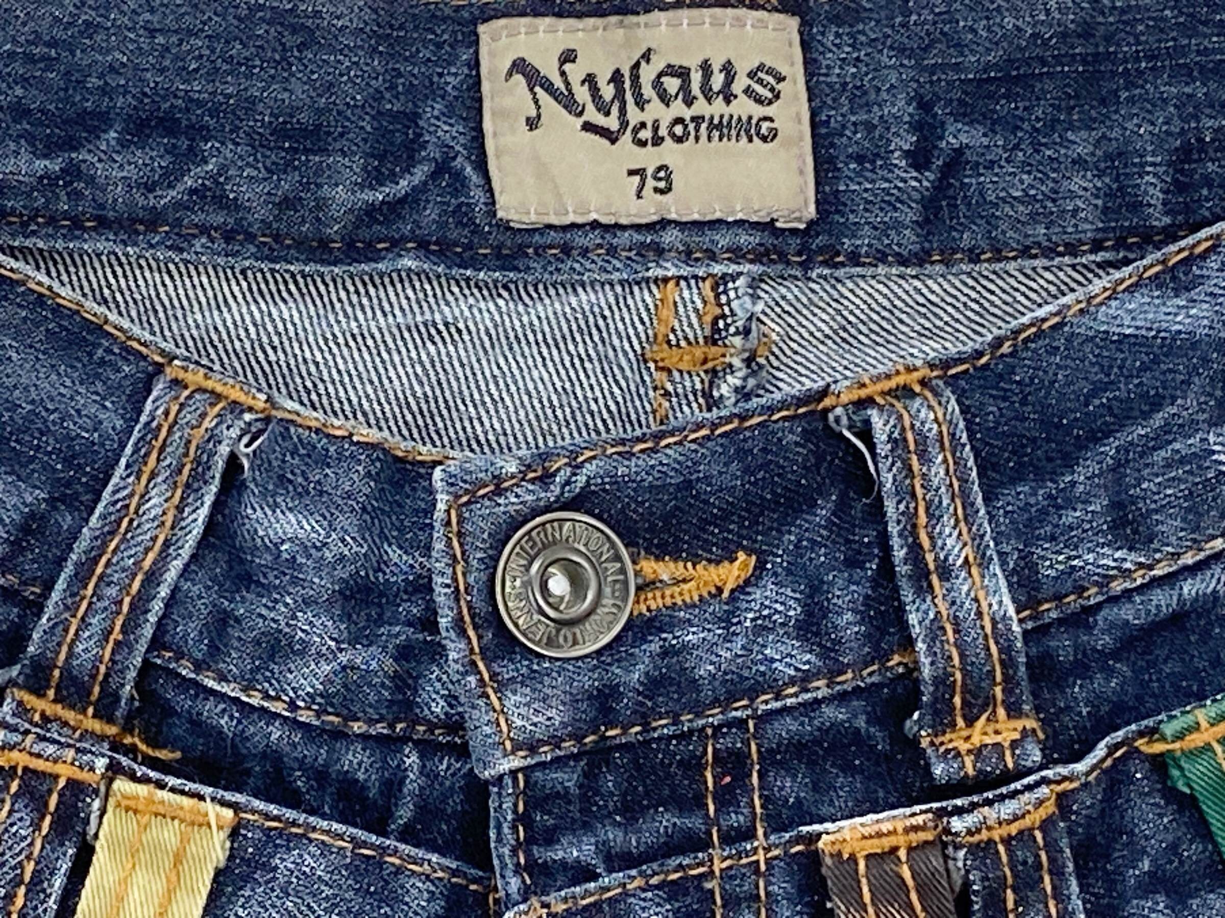 Nylaus Jeans Size 29 W29xl14 Nylaus Short Double Waist Jeans Nylaus Jeans Size 29 W29xl14 Nylaus Short Double Waist Jeans