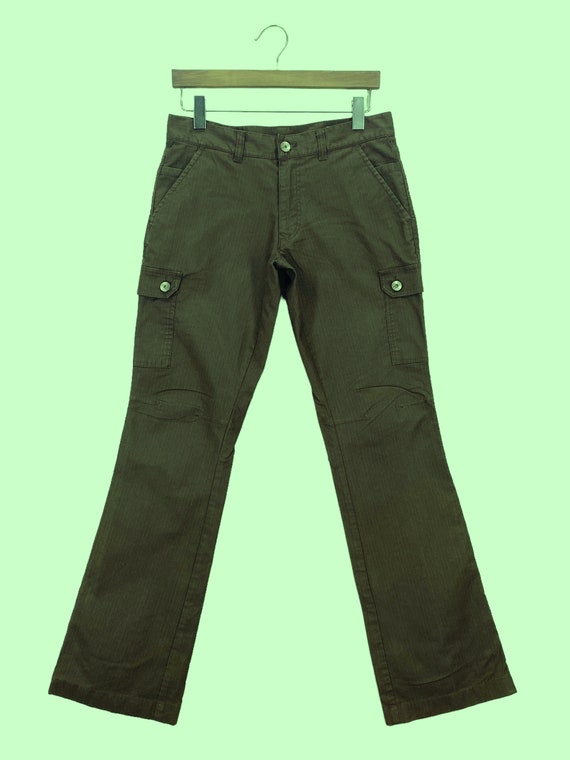 セマンティックデザイン ストライプカーゴパンツ - 日本製ブランド