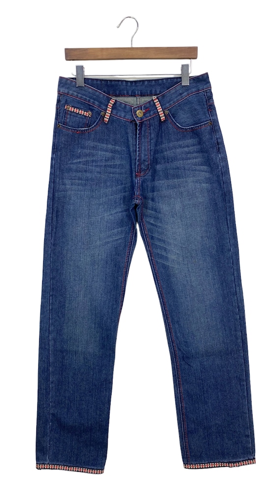 Jeans Crazy Boy Jeans larghi Jeans skateboard hip hop Taglia 32 L W32xL31 5 Etsy Italia