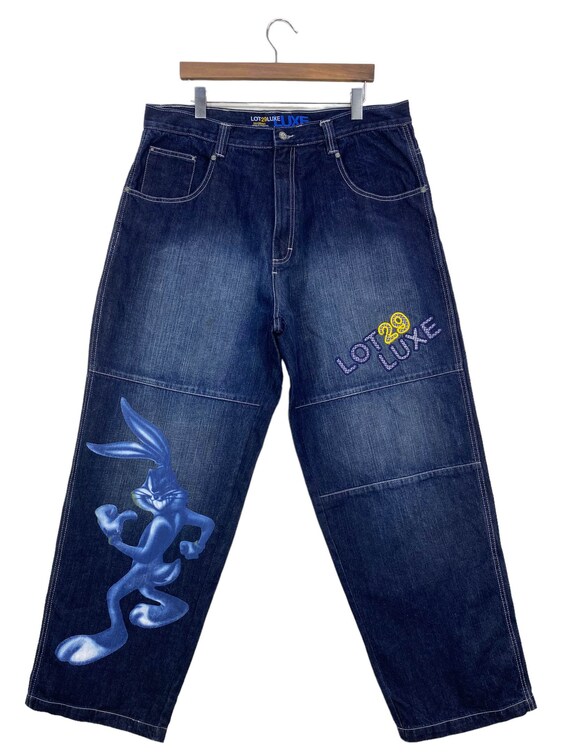 Luxe Jeans Size 38 W38x33 Luxe 29 Baggy Bug Bunny Pants Hip Luxe Jeans Size 38 W38x33 Luxe 29 Baggy Bug Bunny Pants Hip