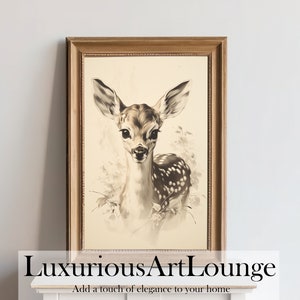Woodland Baby Deer Animal Print #6 | Nursery Decor | PRINTABLE Art | Nursery Wall Art | Forest Animal Babies | Baby Room Art | Newborn Decor