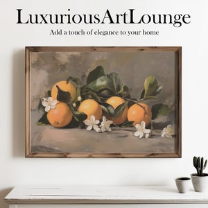 Arte de pared de cocina campestre / Decoración rústica / Impresión de naturaleza muerta con naranjas / Arte de pared digital IMPRIMIBLE / Impresión de arte de cocina / Impresión de granja