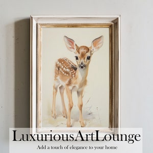 Woodland Baby Deer Animal Print #3 | Nursery Decor | PRINTABLE Art | Nursery Wall Art | Forest Animal Babies | Baby Room Art | Newborn Decor