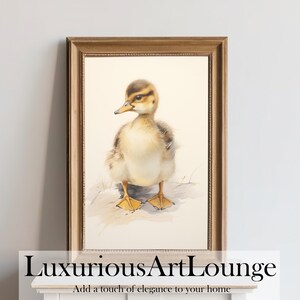 Woodland Baby Mallard Duck Animal Print #5 | Nursery Decor | PRINTABLE Art | Nursery Wall Art | Forest Animal Babies | Baby Room Art Decor