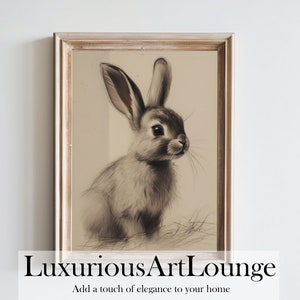 Woodland Baby Hare Animal Print #3 | Nursery Decor | PRINTABLE Art | Nursery Wall Art | Forest Animal Babies | Baby Room Art | Newborn Decor
