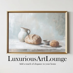 Country Kitchen Wall Art | Rustic Decor | Sourdough Bread Still Life Print #2 | PRINTABLE Digital Wall Art | Kitchen Art Print | Farmhouse