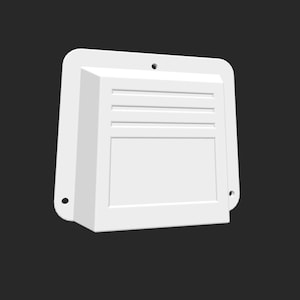 VW T3 cover STL file, T3 Van spare part, T3 cover refrigerator exhaust opening Westfalia, 3D printing