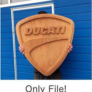 Ducati Logo File,CNC File,3D Model,STL File,STEP File