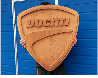 Fichier de logo Ducati, fichier CNC, modèle 3D, fichier STL, fichier STEP