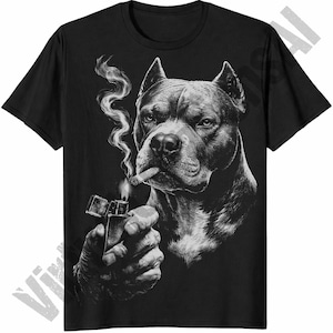 pitbull smoking cigarette Pitbull Smoking