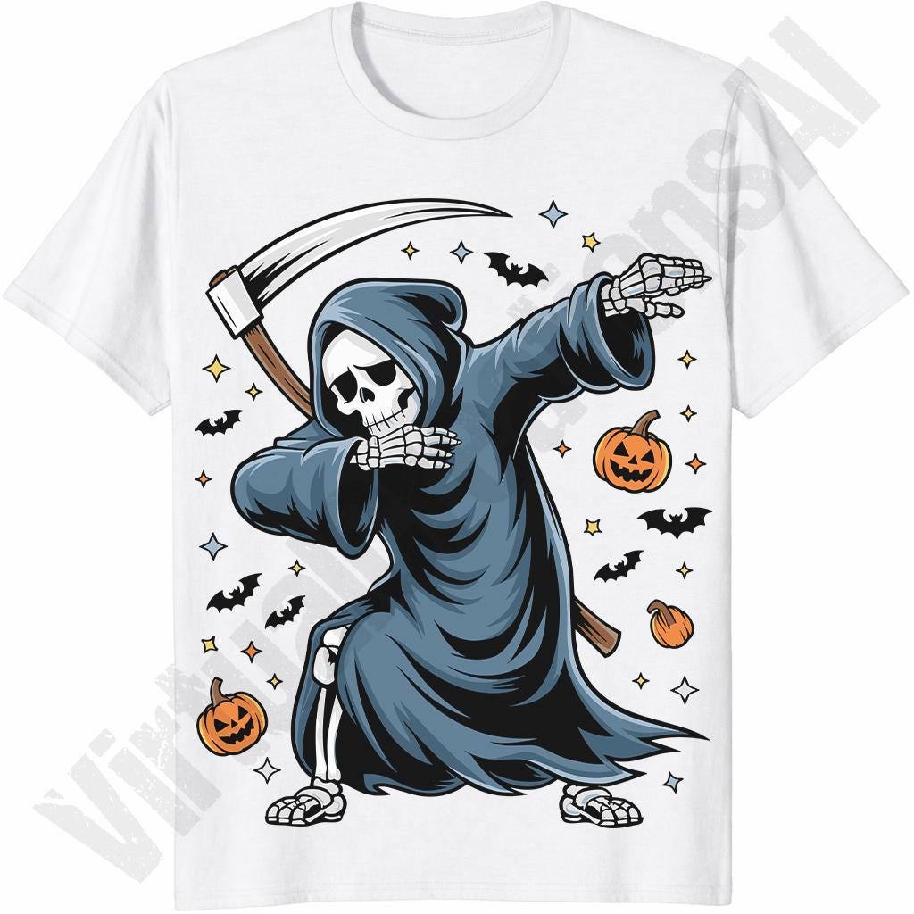Evil Teschio The Grim Reaper Demone Biker Gotico Demonic Moto Hell Tatuaggio Top