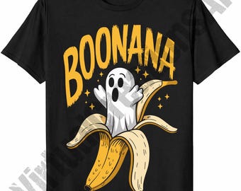 Boonana PNG, Funny Banana Halloween PNG Sublimation Design, Funny Banana png High, Halloween Fruit png, Quality