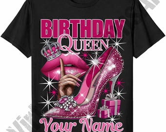 Custom Name Birthday Queen Png, Birthday Queen Sublimation, Birthday Girl png, Birthday Diva png, Its My Birthday PNG
