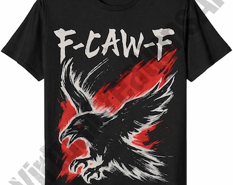F-CAW-F Krähe Png, Sublimation, gotischer Rabe Png, lustiges Krähe Zitat Png, lustiger schwarzer Vogel Png, sarkastischer PNG, T-Shirt Design