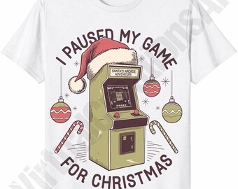 I Paused My Game For Christmas PNG , Gamer Christmas PNG Sublimation Design, Christmas Game png png, Game Controller png