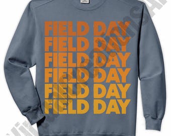 Vintage Retro Field Day png, School Field Day png, Sports Day png, Field Day sublimering, School Event png, Field Day lärarskjorta png